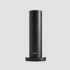 A tall, cylindrical black scent system device with the EcoScent brand logo on the front.