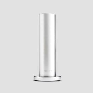 EcoScent Silver Bluetooth Barrel – Wireless Portable Programmable Scent Machine - Powered Using Aroma World (Up to 300m³)