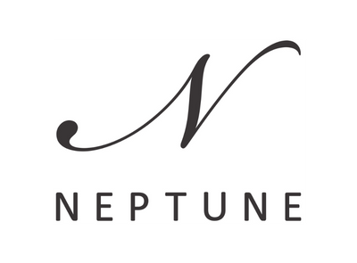 A dark gray stylized script letter N above the word NEPTUNE in uppercase sans-serif letters on a plain white background.