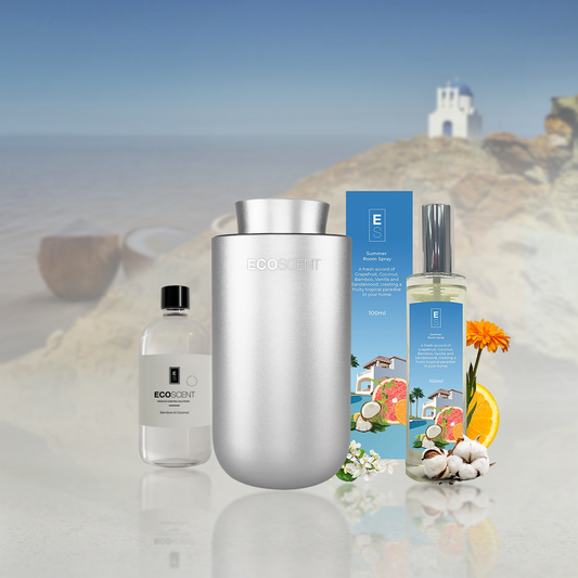 Greek Escape Essentials - Scent Diffuser, Fragrance Oil, Room Spray